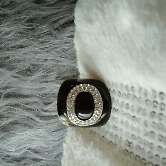 Acrylic ring with Swarovski crystals. - Picture 2 of 5